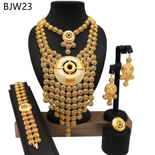 24K Gold Plated Banquet Necklace Suit