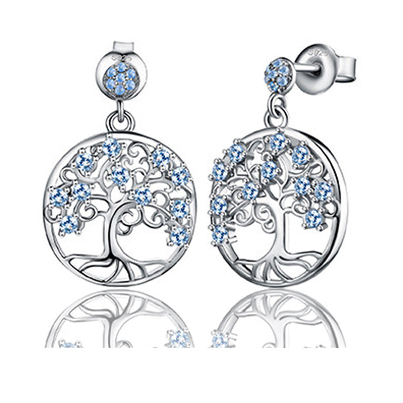 Costume de bijoux avec collier et boucles d'oreilles arbre de liberté