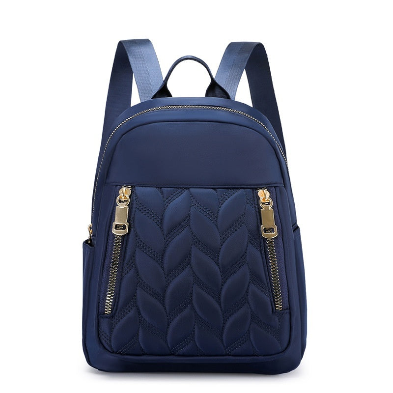 Mode femmes sac à dos Simple losange tendance couleur unie