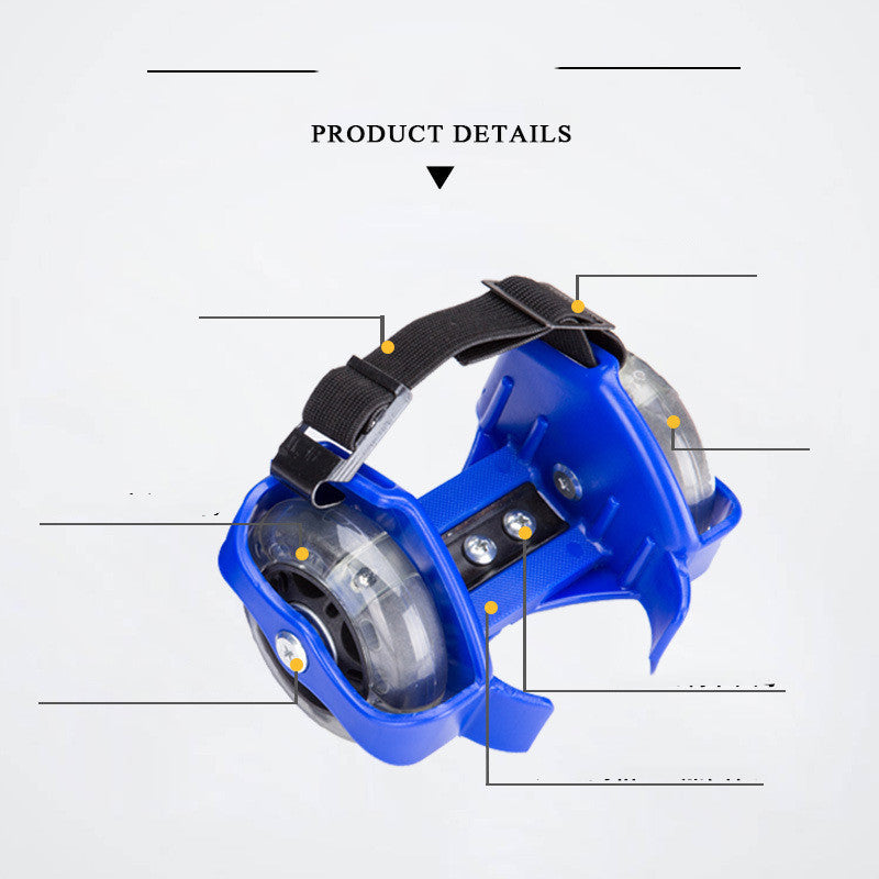 Patins à roulettes pour enfants en PVC Patins à roulettes lumineux tricolores