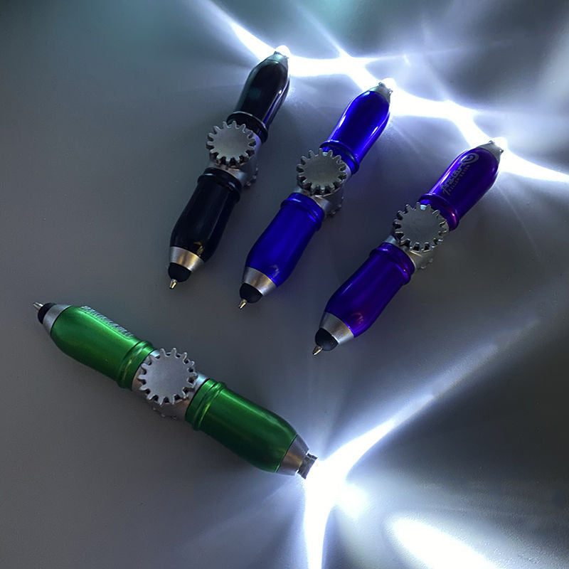 Stylo gyroscopique du bout des doigts, stylo à bille bleu