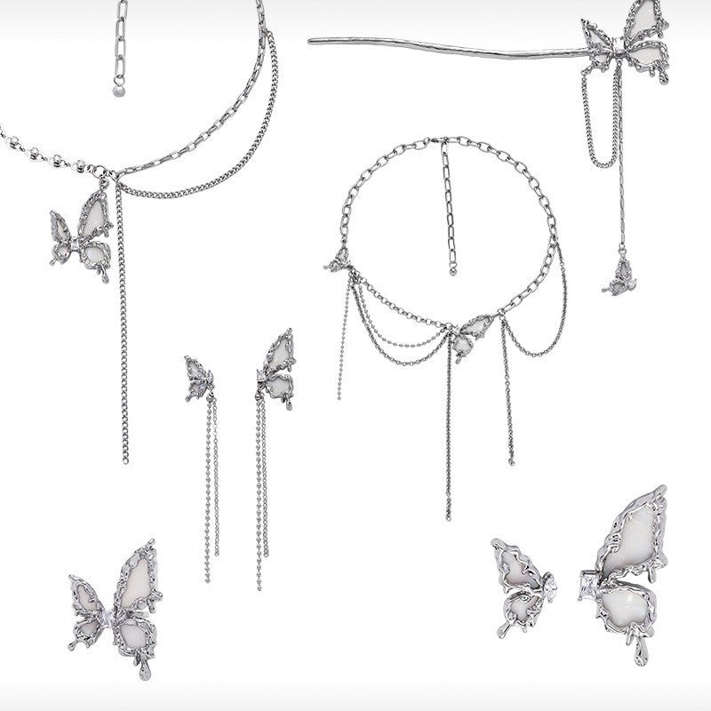 Original White Dream Butterfly Necklace For Women