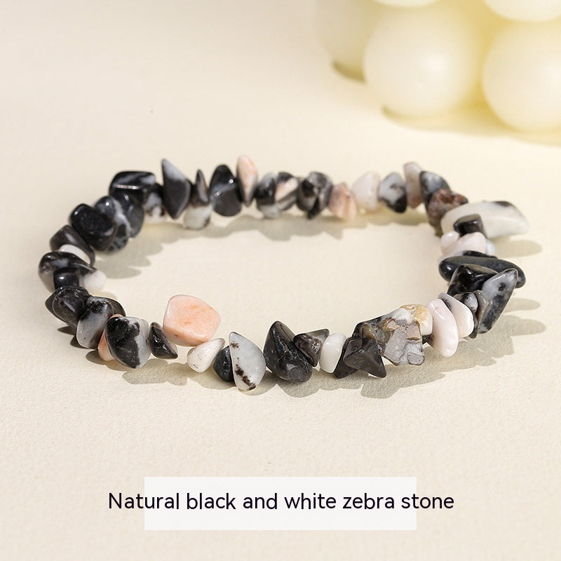 Natural Crystal Gravel Agate Aventurine Irregular Bracelet