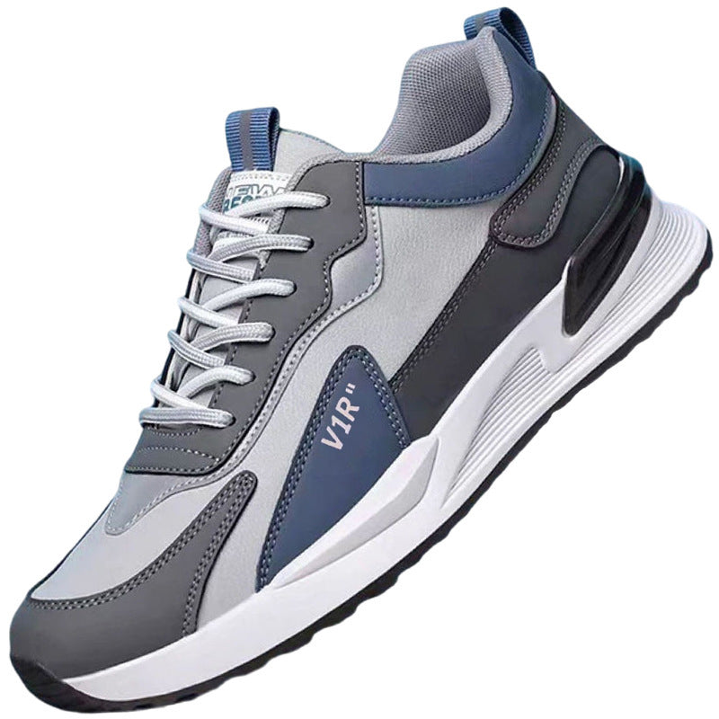 Chaussures décontractées pour hommes, baskets à lacets à semelle souple, chaussures de sport polyvalentes et tendance