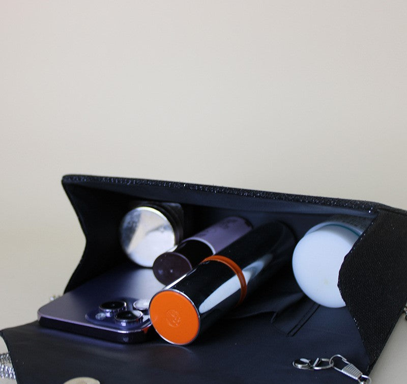 Pochette de dîner pour femmes, sac carré à rabat en diamant, mode de fête