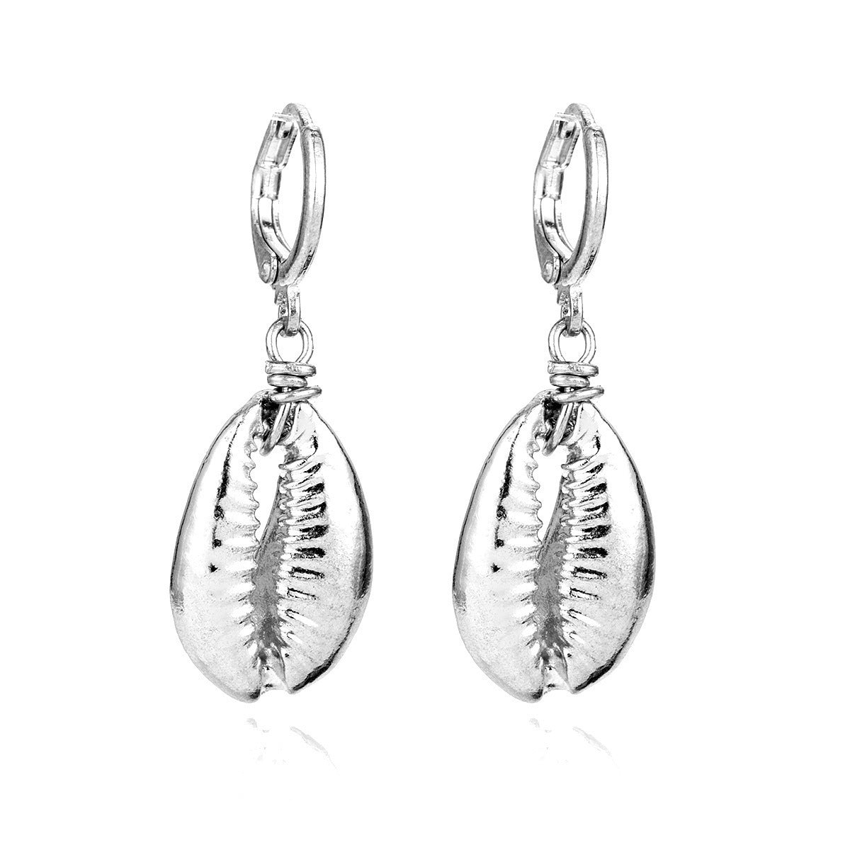 Mini Shell Rose Star Earrings