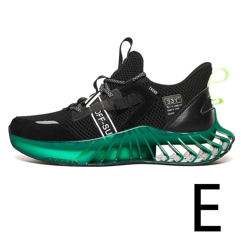 Zapatos de red únicos para jóvenes informales para hombres Marea deportiva colorida