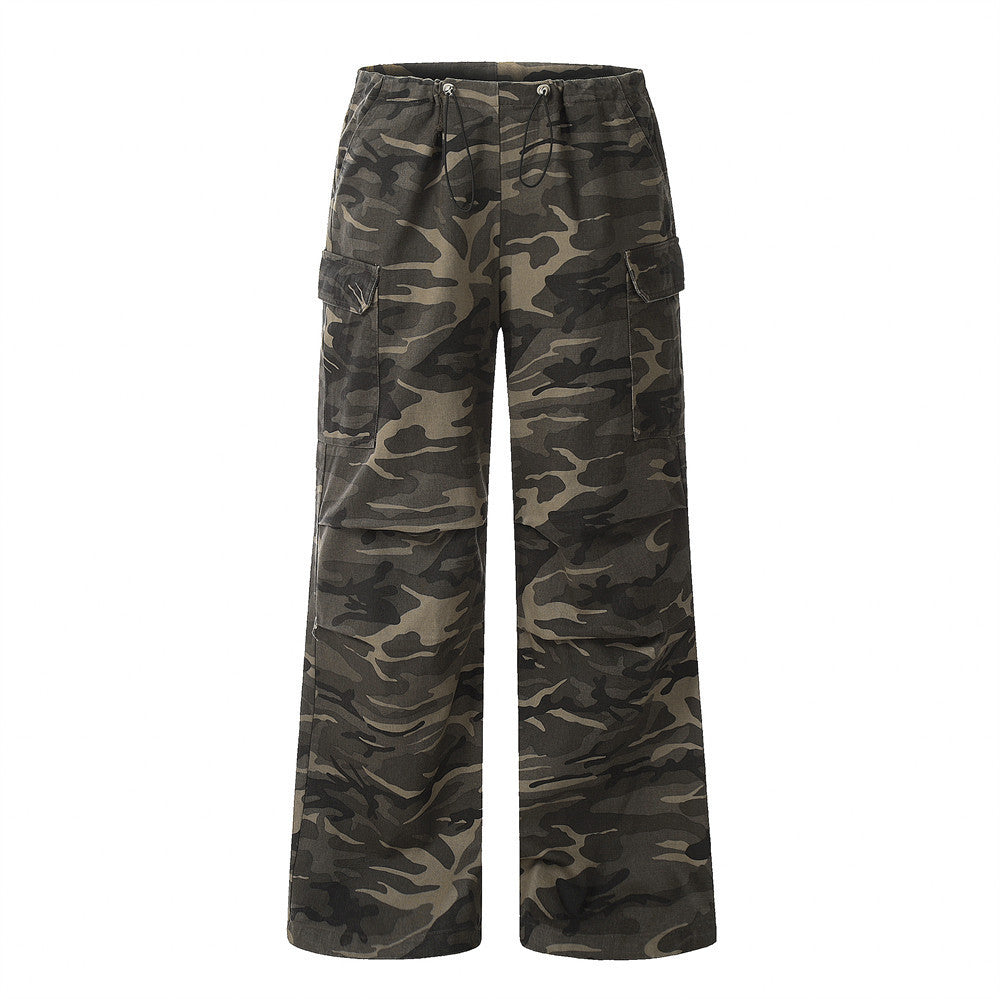 Men Fashion Brands Street Outdoor Leisure Camouflage Sports Loose Trousers