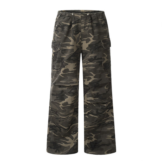 Men Fashion Brands Street Outdoor Leisure Camouflage Sports Loose Trousers