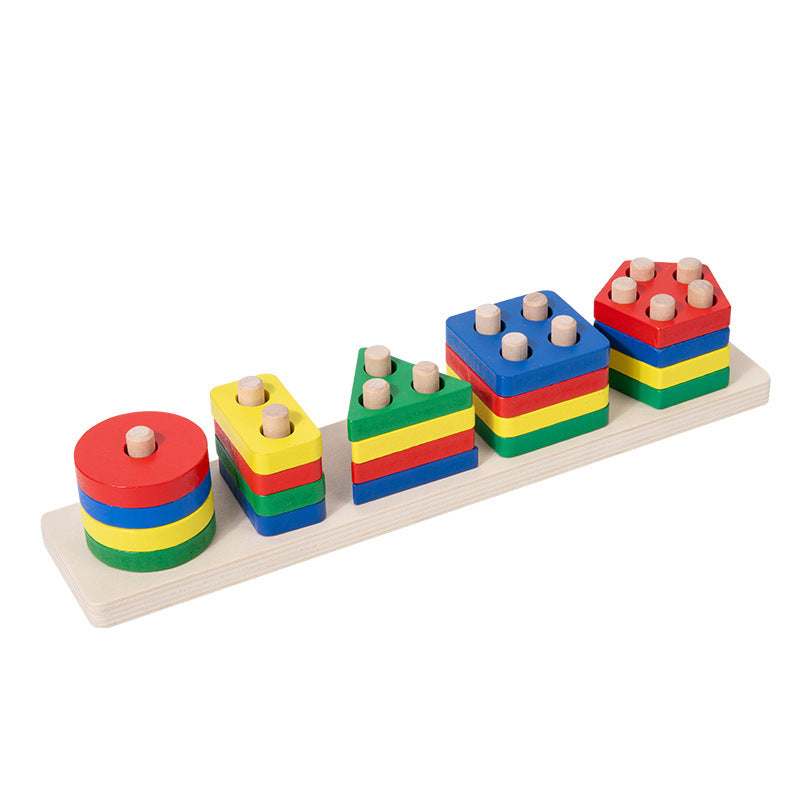 Jouets Montessori pour la petite enfance, blocs de reconnaissance des couleurs correspondant aux enfants de 1 à 3 ans