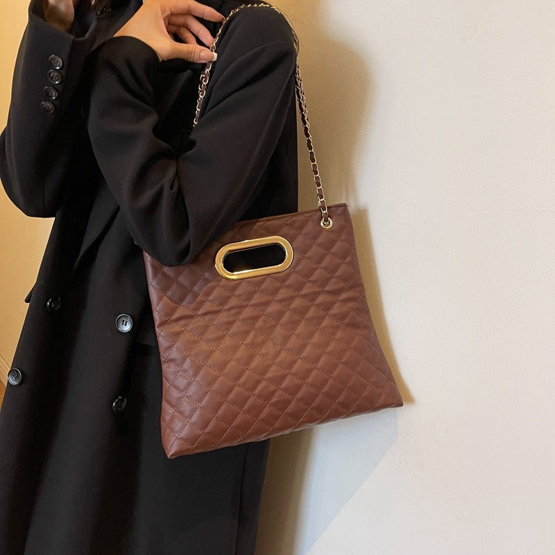 Grand sac fourre-tout à bandoulière de grande capacité
