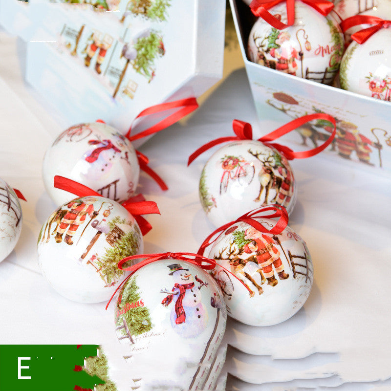 Caja de regalo de Navidad con colgante de decoración de árbol de Navidad