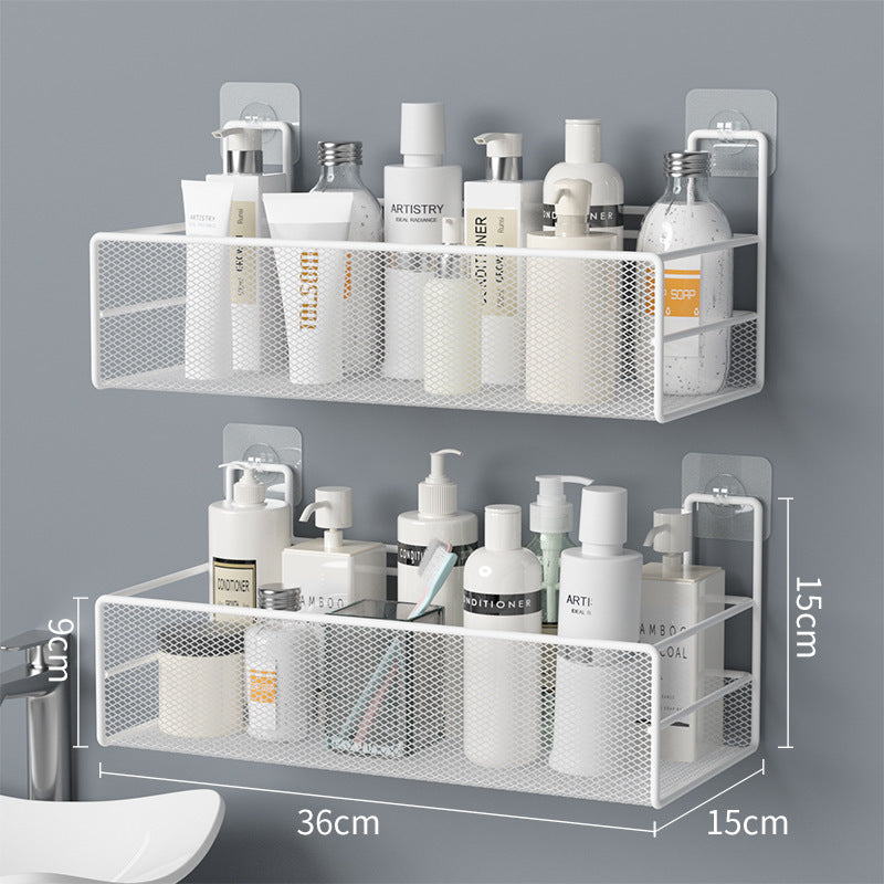Étagère murale de salle de bain, sans perceuse, douche, organisateur de shampoing, accessoires de toilette