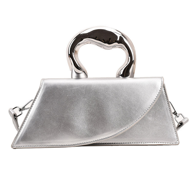 Sac messager simple portable en PU pour femmes, à la mode, assorti à tout