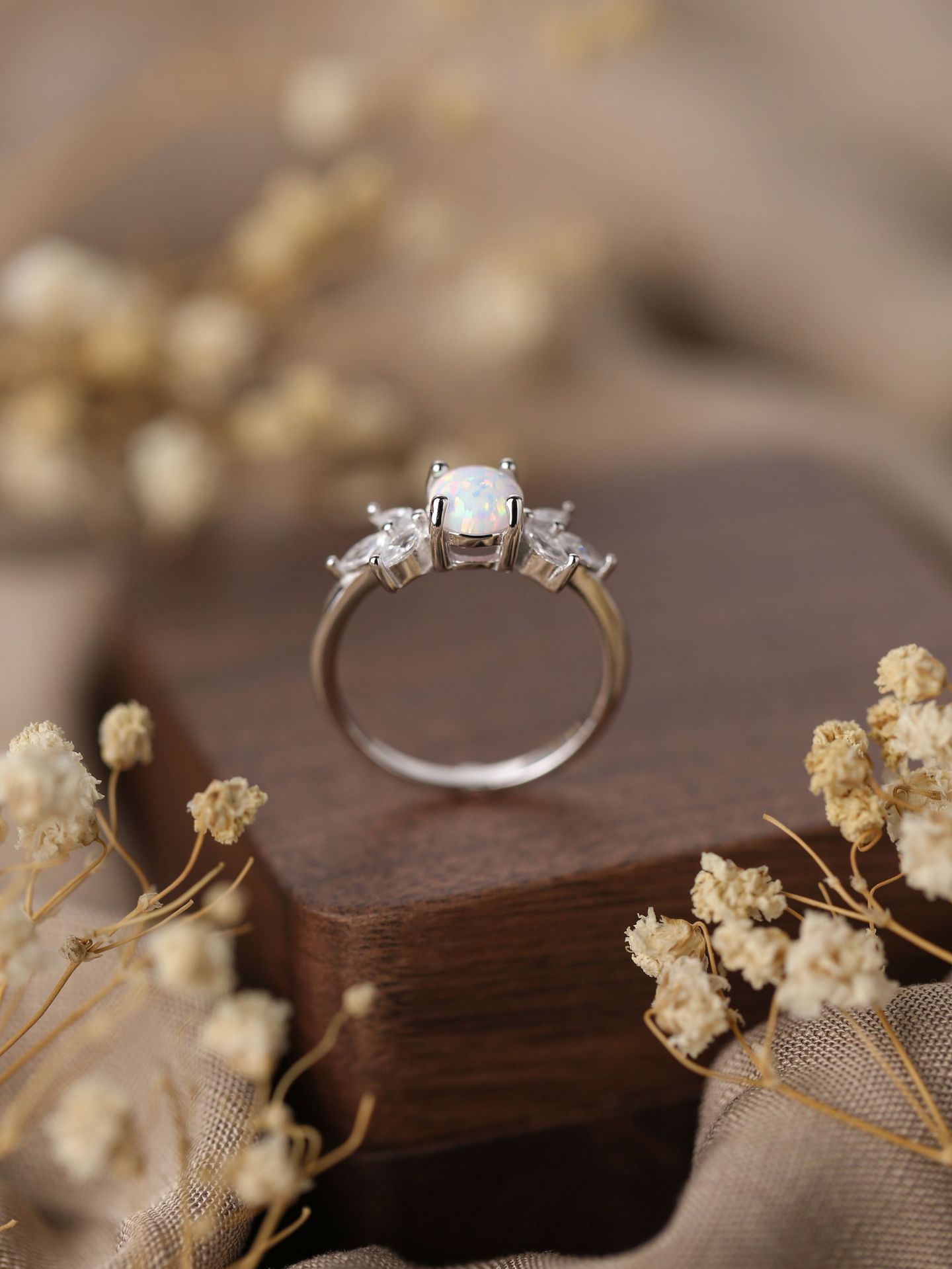 Fashion Personalized Opal Ring For Women