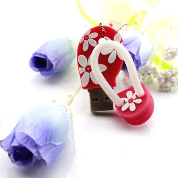 Chaussures de plage créatives de dessin animé, Mini disque U, mode, personnalisation