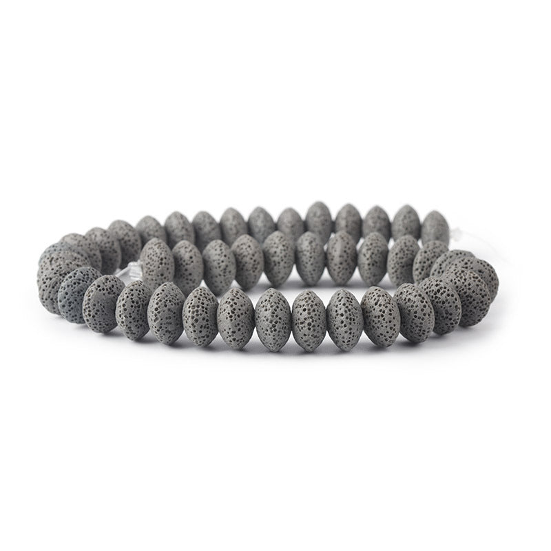 Perles rondes en roche volcanique, accessoires d'ornement DIY