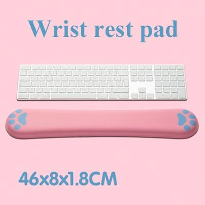 Griffe de chat en mousse à mémoire de forme, clavier, Support de main, bracelet, dessin animé mignon, créatif