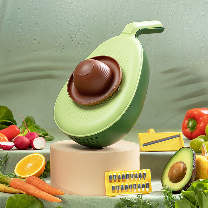 Artefacto para cortar verduras, rallador rallado de patatas, rebanador, cocina casera, pepino rábano rallado grueso multifuncional