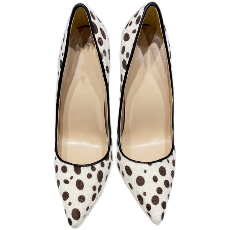 Nouveaux talons hauts en crin de cheval pour dames