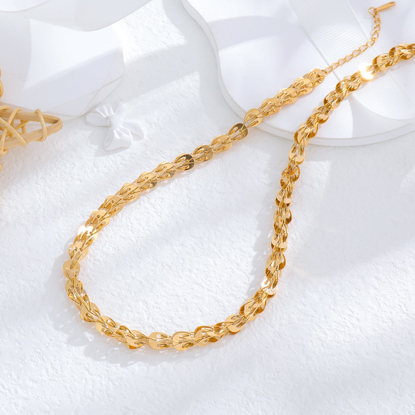 Stainless Steel Pigment Chain Ins Style