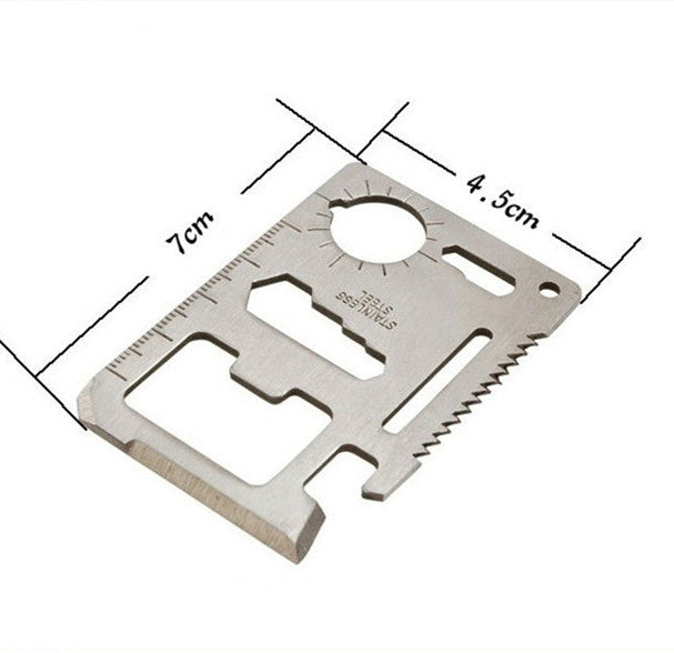 Tarjeta de herramientas multifuncional, tarjeta militar para acampar al aire libre