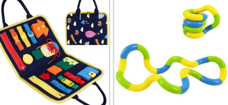 Nouveau livre occupé pour enfants, planche à habiller et boutonner, apprentissage des bébés, éducation précoce, jouet d'apprentissage sensoriel préscolaire