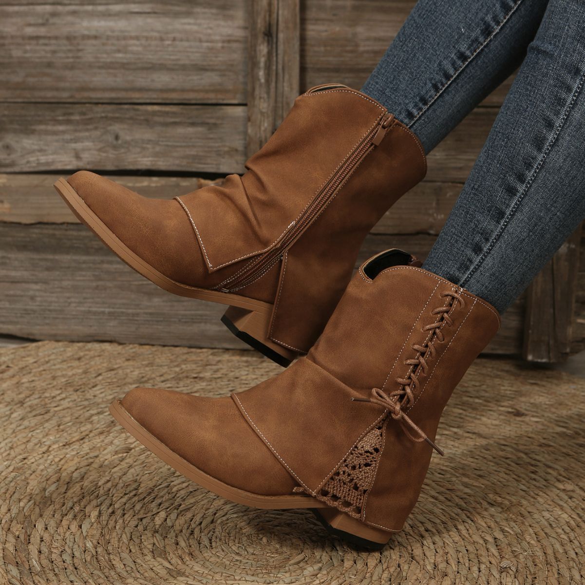 Women's Low-cut Round Head Dr Martens Boots