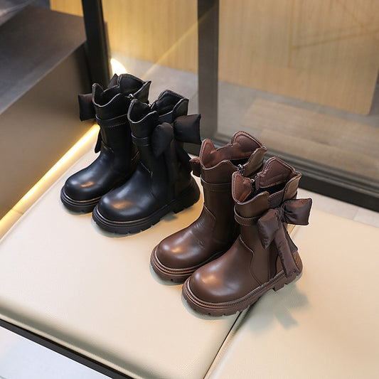Bottes de princesse pour enfants de style occidental, nouvelle collection automne et hiver