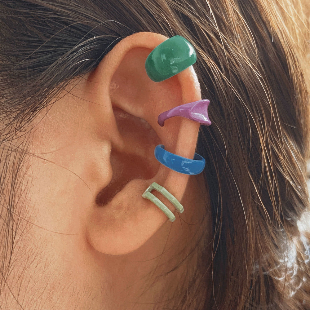 Ensemble créatif simple de cinq clips d'oreille non percés