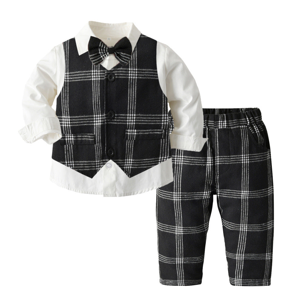 Ensemble trois pièces pour enfants, vêtements d'automne pour garçons