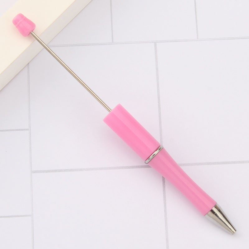 Stylo à bille créatif en plastique avec perles