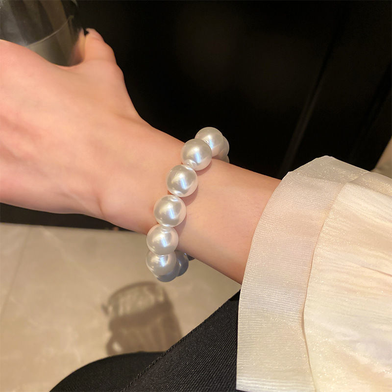 French Retro Simple Pearl Stretch Bracelet