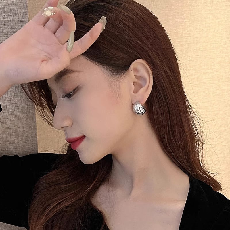Sterling Silver Needle Niche Design Earrings For Women