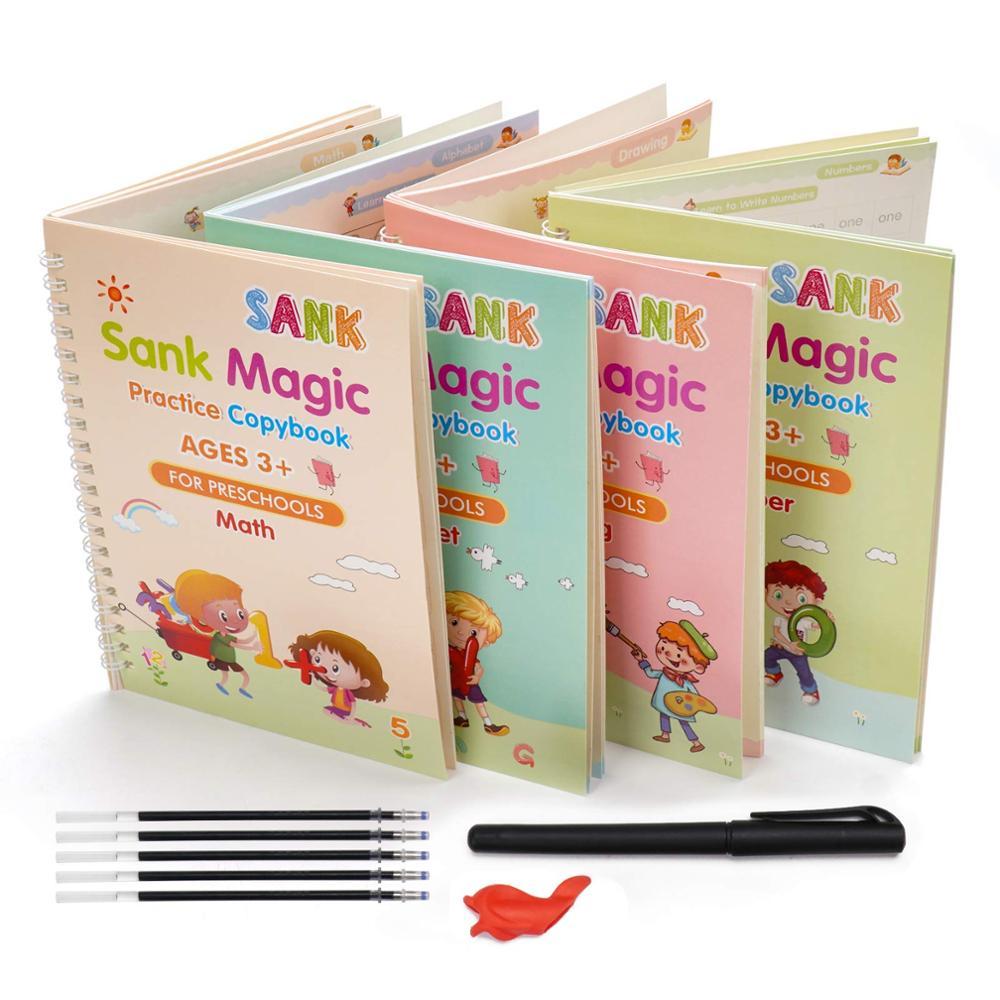 Cahier de copie pour enfants, autocollant d'écriture, pratique, cahier d'anglais