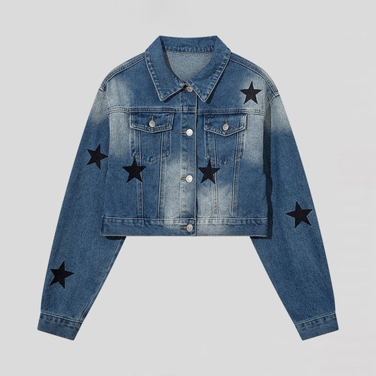 American High Street Vintage XINGX Embroidered Denim Jacket