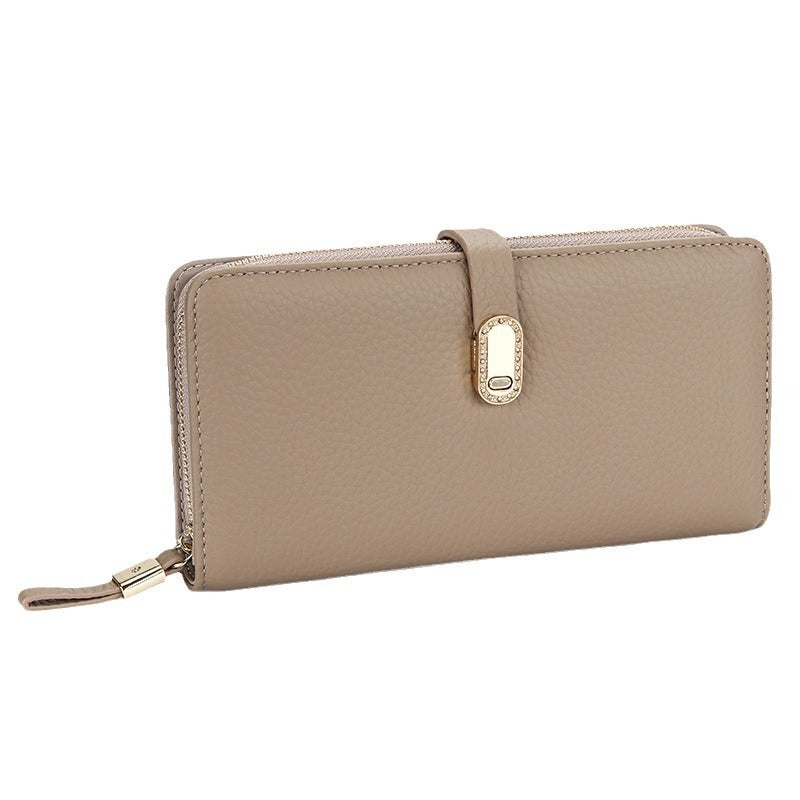 Bolso grande con cremallera y patrón, soporte para teléfono, gran capacidad