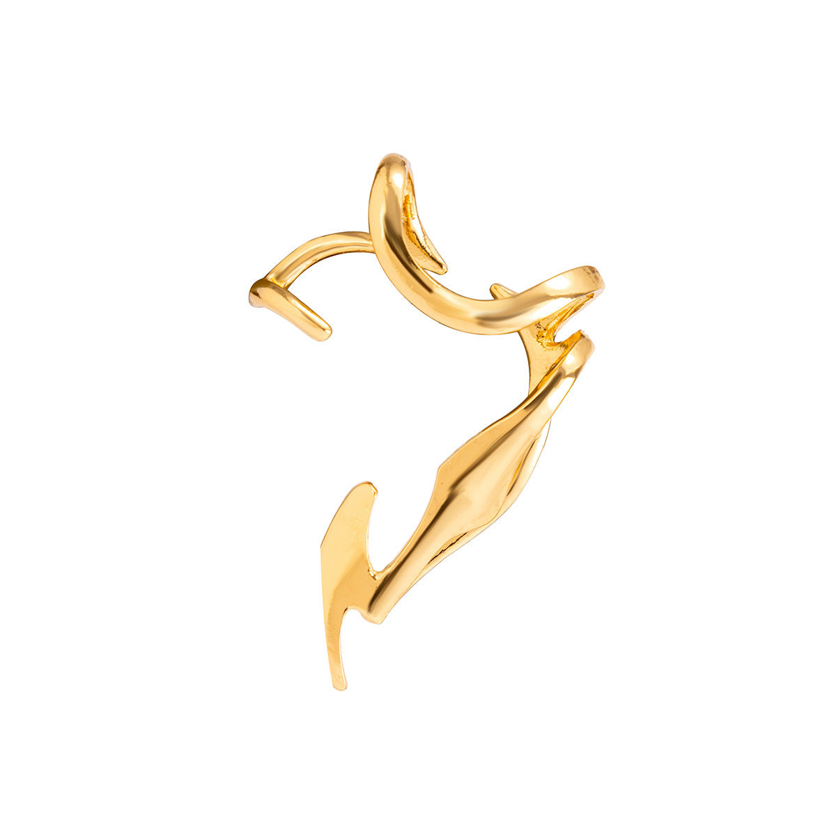 Clip d'oreille rétro créatif à contour irrégulier