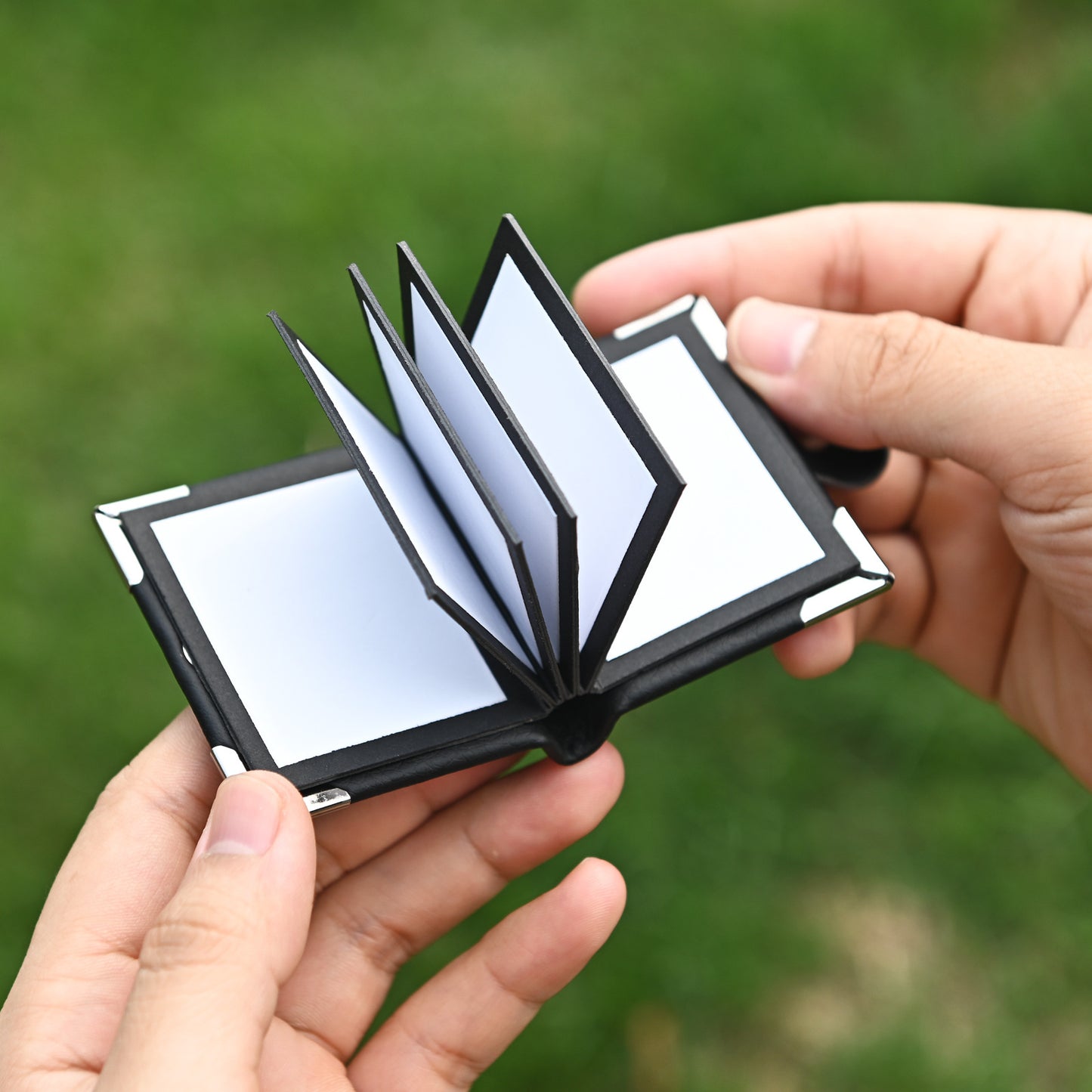 Mini llavero con foto de cuero colgante