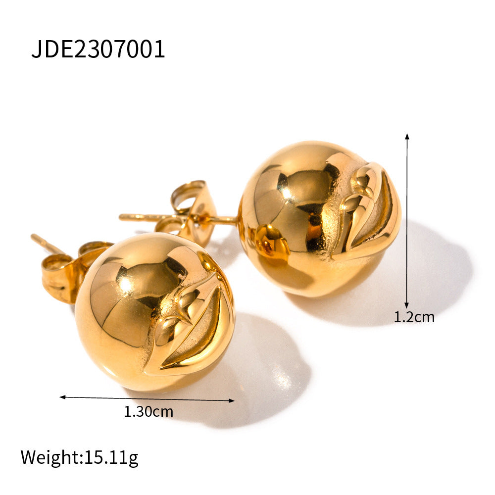 Boucles d'oreilles en forme de lèvre à la mode, boucles d'oreilles en acier titane simples de haute qualité