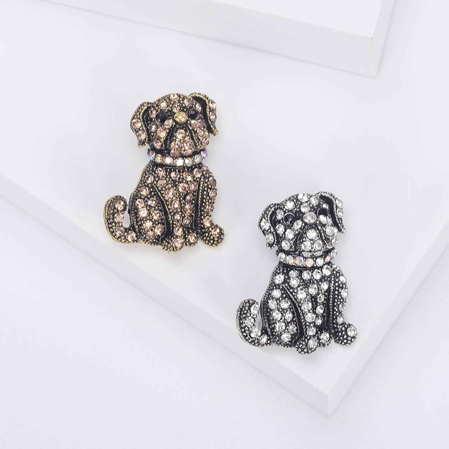 Broche créative en diamant d'eau pour animaux