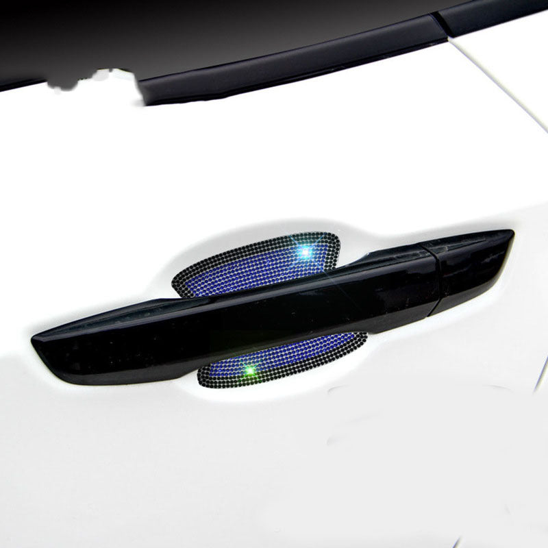 Pegatinas para manijas de puertas de automóviles con incrustaciones de diamantes