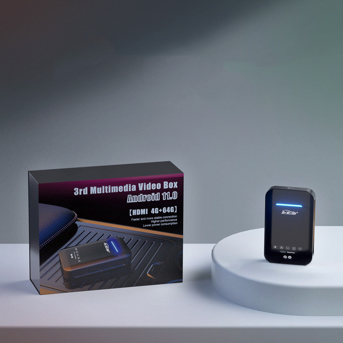 Caja inteligente de pantalla dividida con sistema Universal Android 11,0 inalámbrico Carplay AIBOX