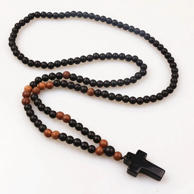 Collier Oeil de Tigre pour Homme Volcano Stone