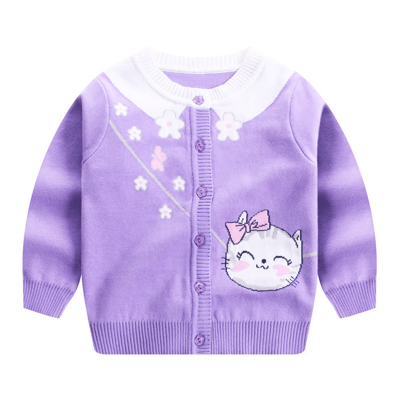 Pull Enfant Col Marine Kitty