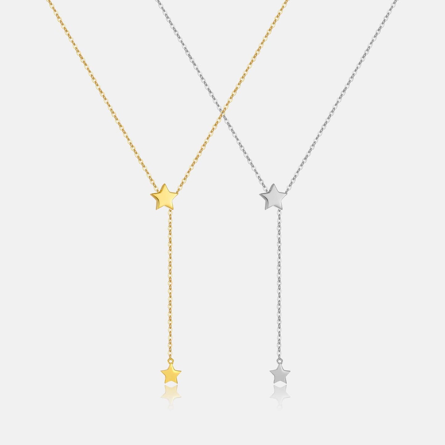 Collier pendentif lune et étoile