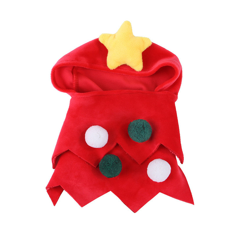 Costume mignon de chat de chien, cape de noël, déguisement d'halloween, chat