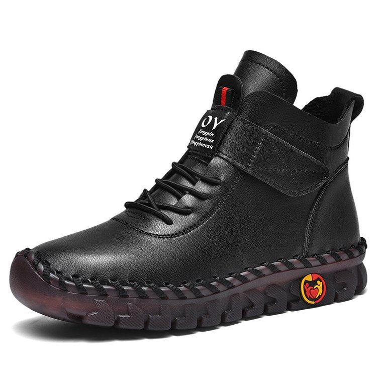 Femmes bottes de neige hiver chaud à lacets en peluche bottines avec fil à coudre conception nouvelle plate-forme antidérapante imperméable chaussures confortables