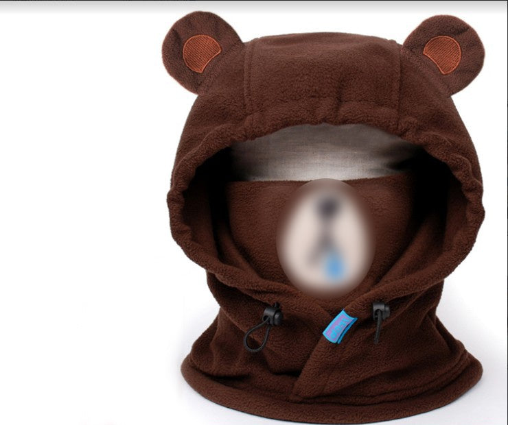 Casque de Protection de Ski, couvre-chef, ours brun, lapin, ours blanc, dessin animé