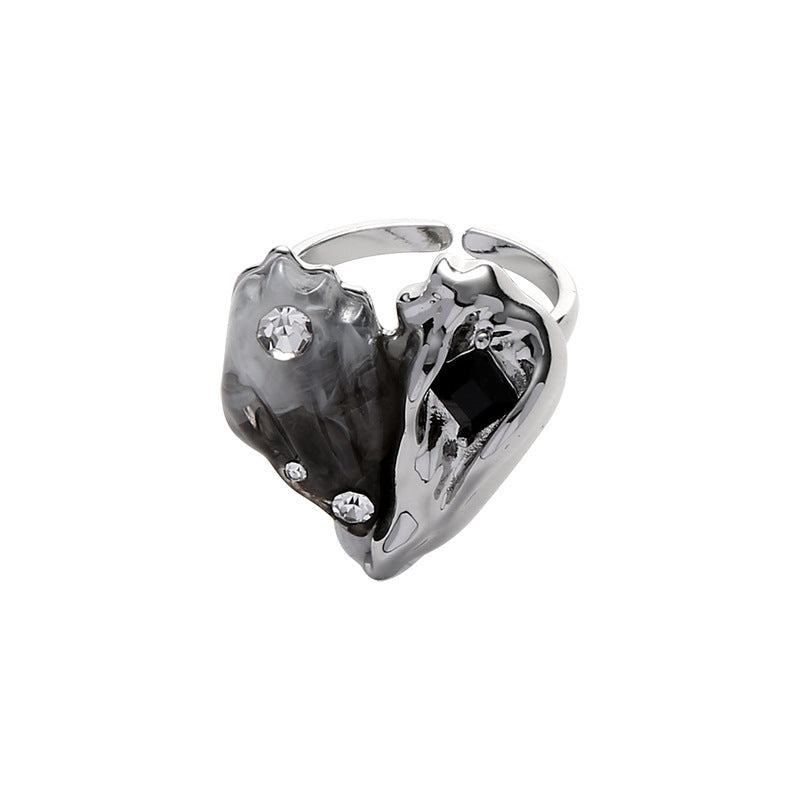 Anillo Lava Fold Love en forma de corazón